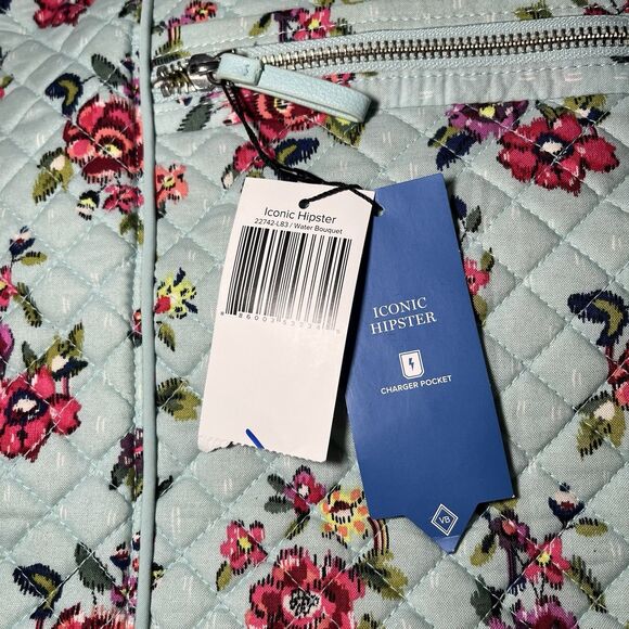VERA BRADLEY Iconic Hipster NWT Water Bouquet 22742-L83 - Picture 2 of 6